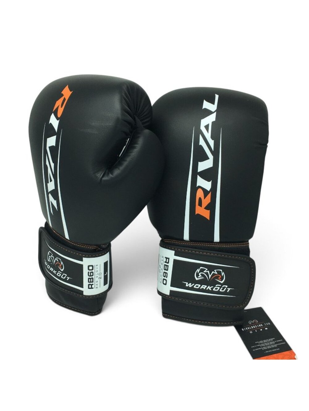 Rival RB60 Workout Black Workout Boxing Gloves 2.0 Black Size Large NWT
